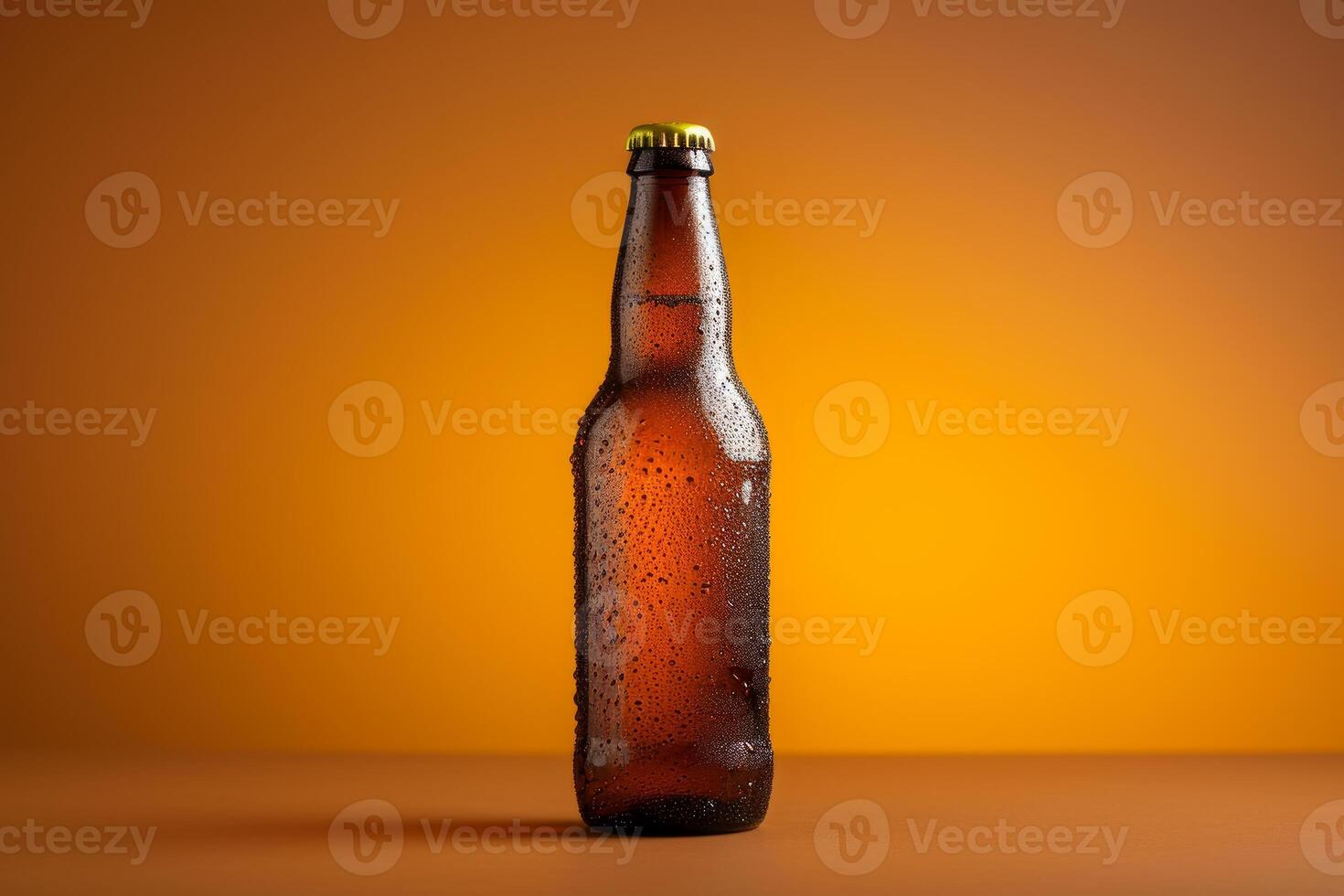 Robust Beer bottle hop. Generate Ai photo