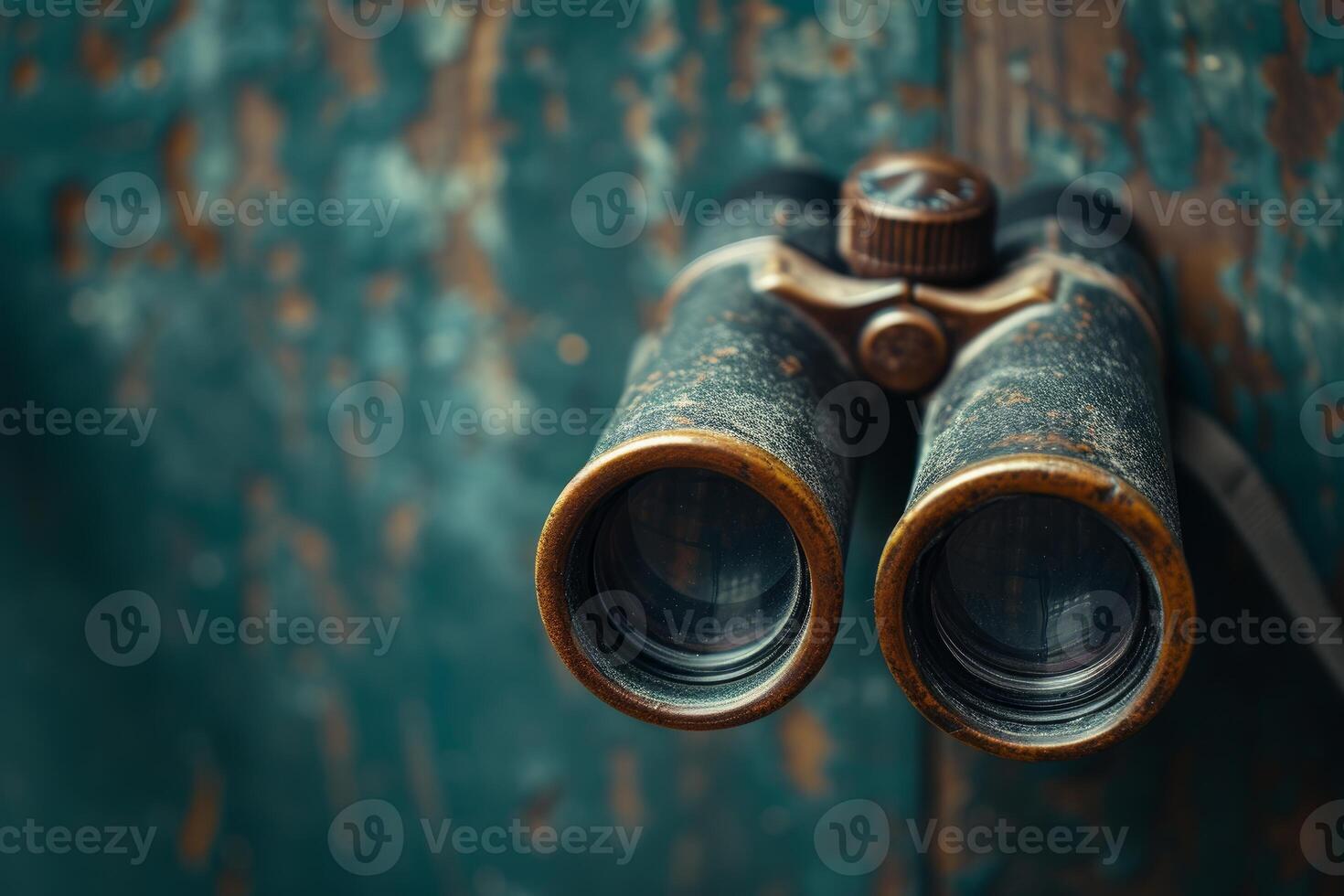 Optical Binocular lens object. Generate Ai photo