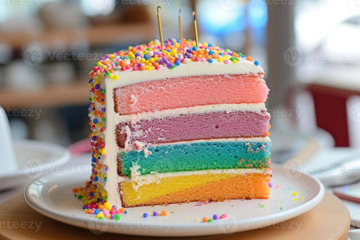 Fun Birthday cake. Generate Ai photo