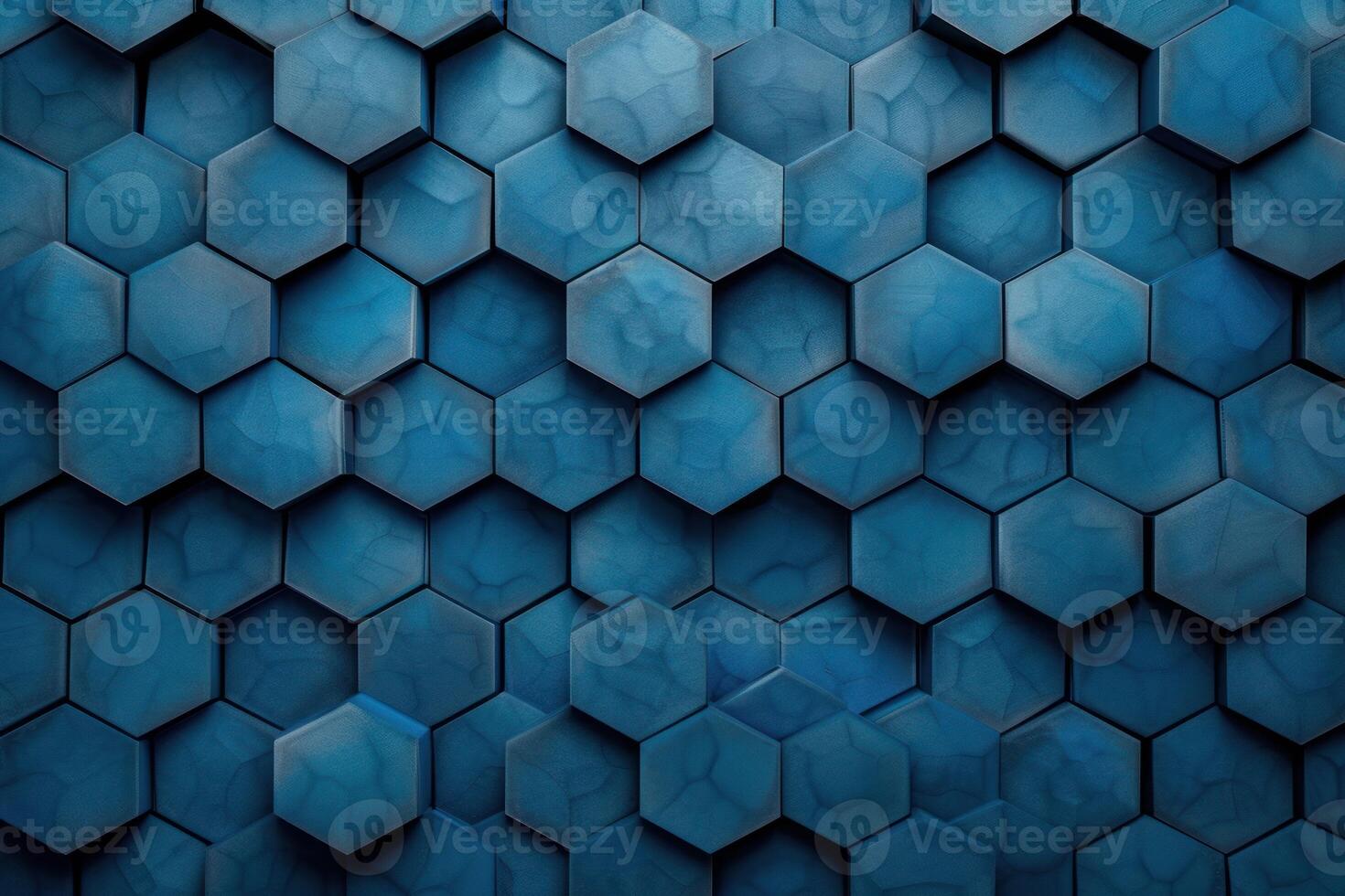 Blue hexagonal pattern abstract background photo