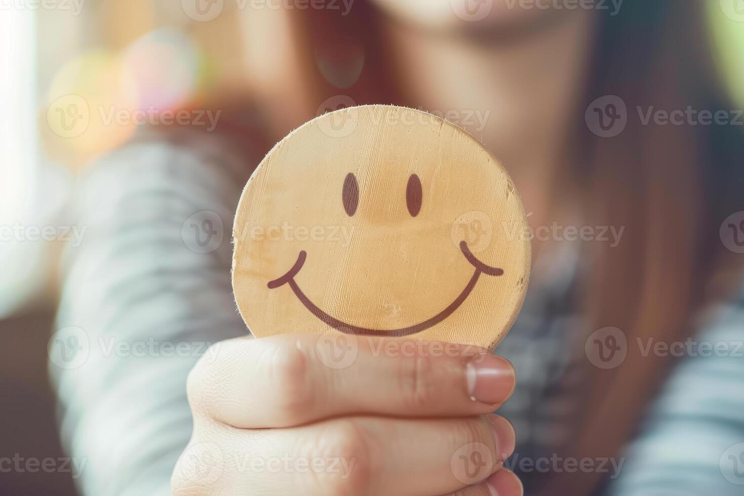 Smile symbol for positivity and happiness photo