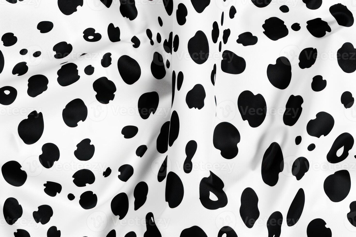 Black and white animal print fabric texture photo