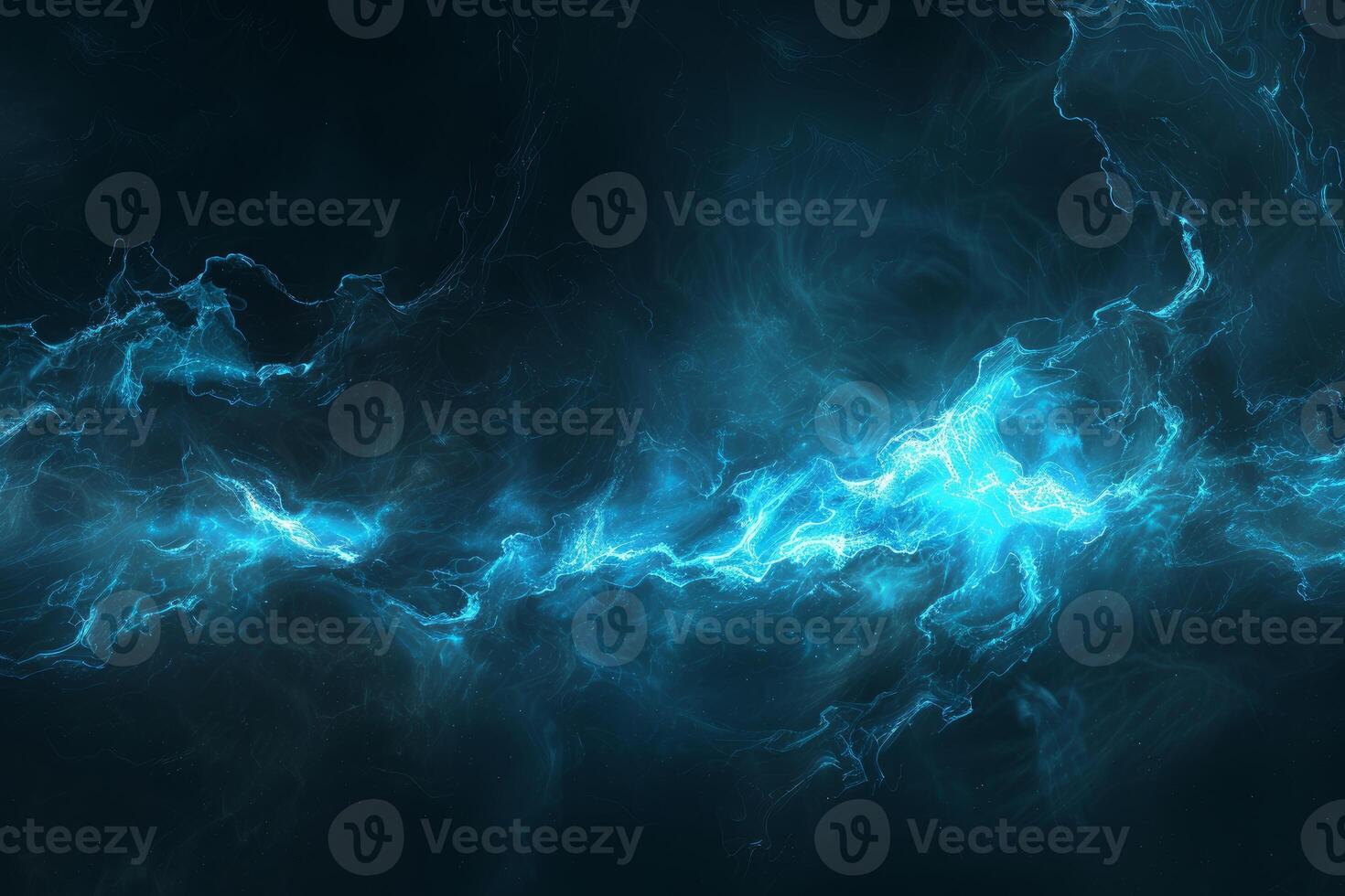 Electric blue energy plasma abstract background photo