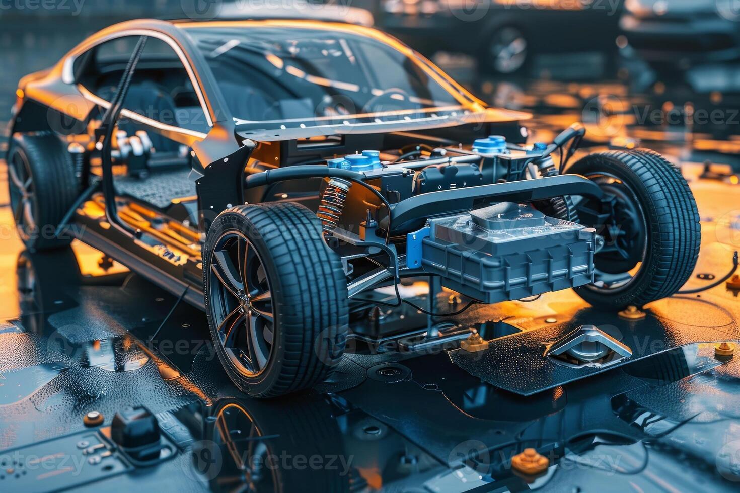 High performance electric vehicle concept design photo