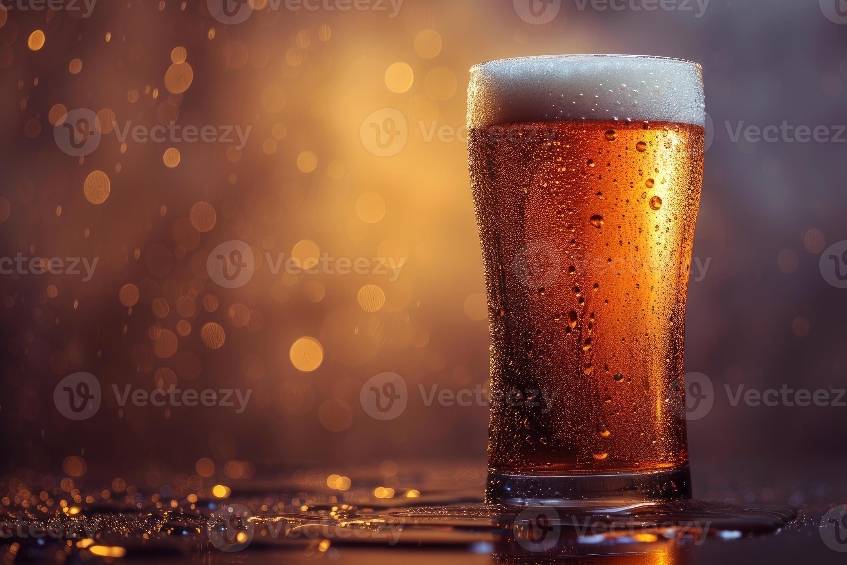 Bubbly Beer cold. Generate Ai 47345794 Stock Photo at Vecteezy