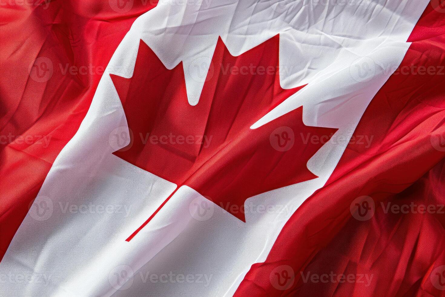 Highquality image showcasing the intricate details of the canadian flag in motion photo