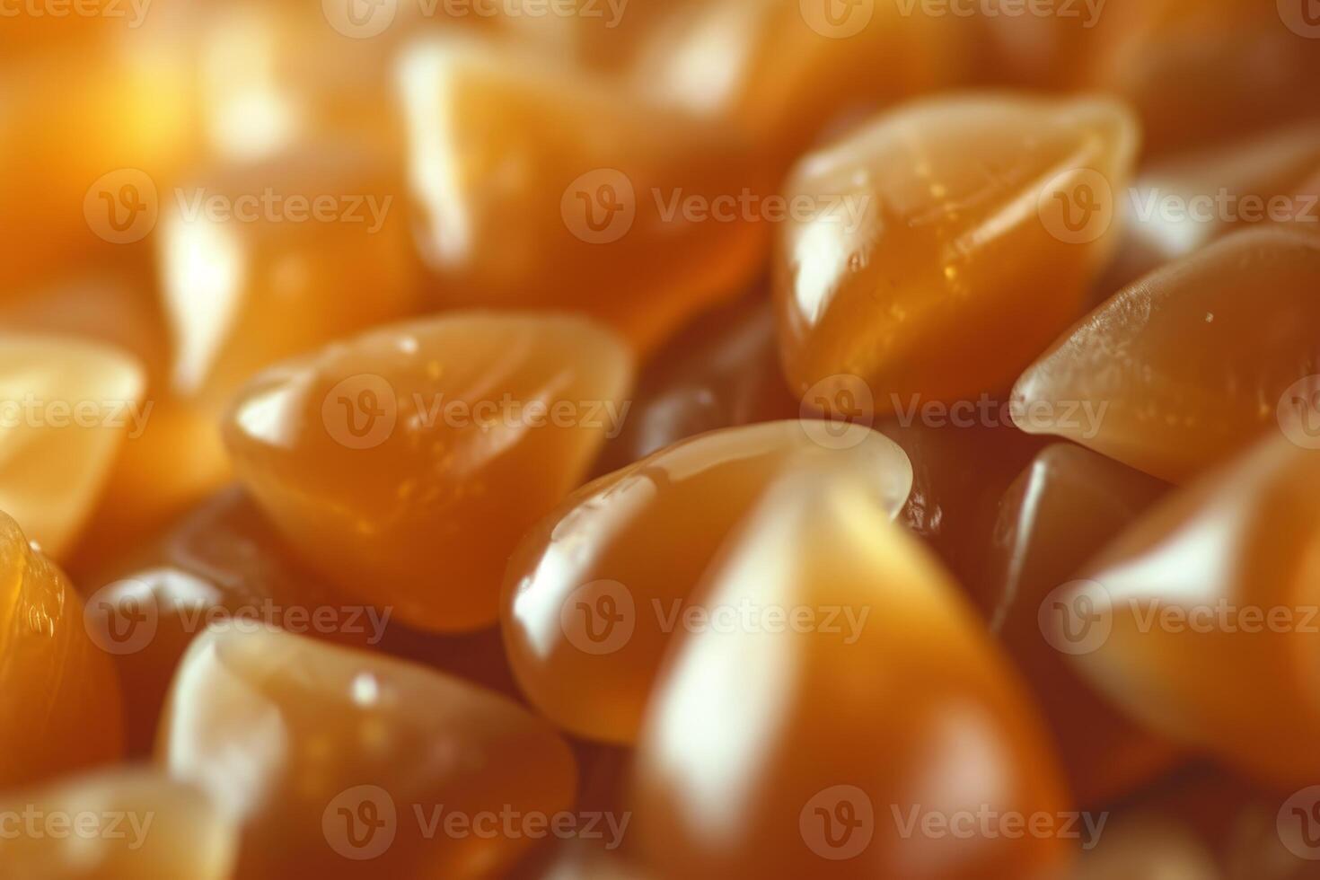 Glowing amber honey drops background photo