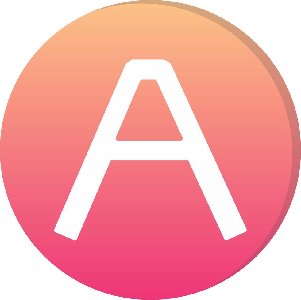 Capital A Icon vector