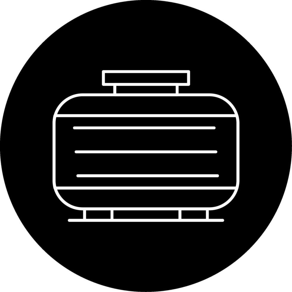 Septic Tank Circle Icon vector