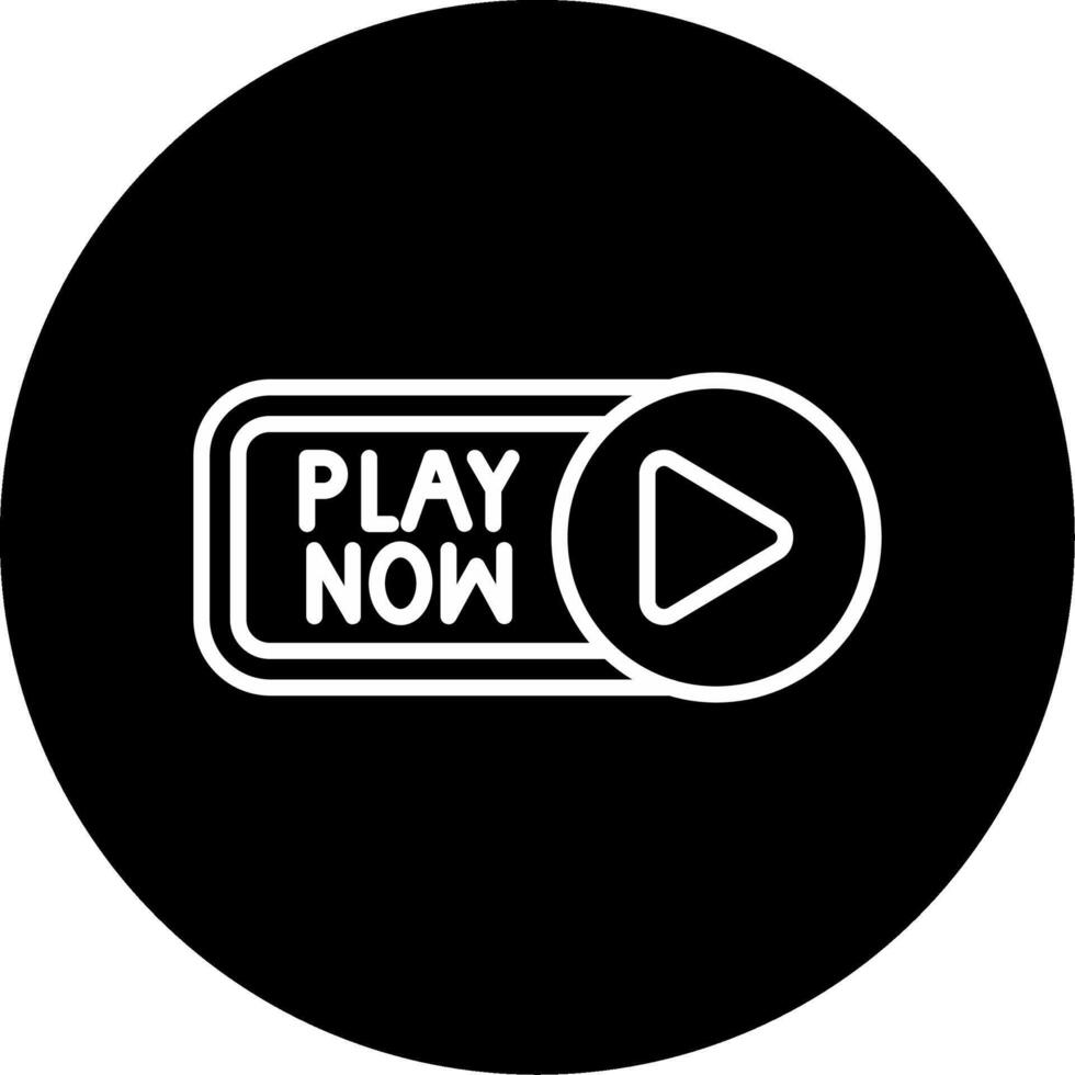 Play Now Circle Icon vector