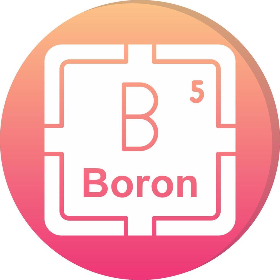 Boron Circle Icon vector