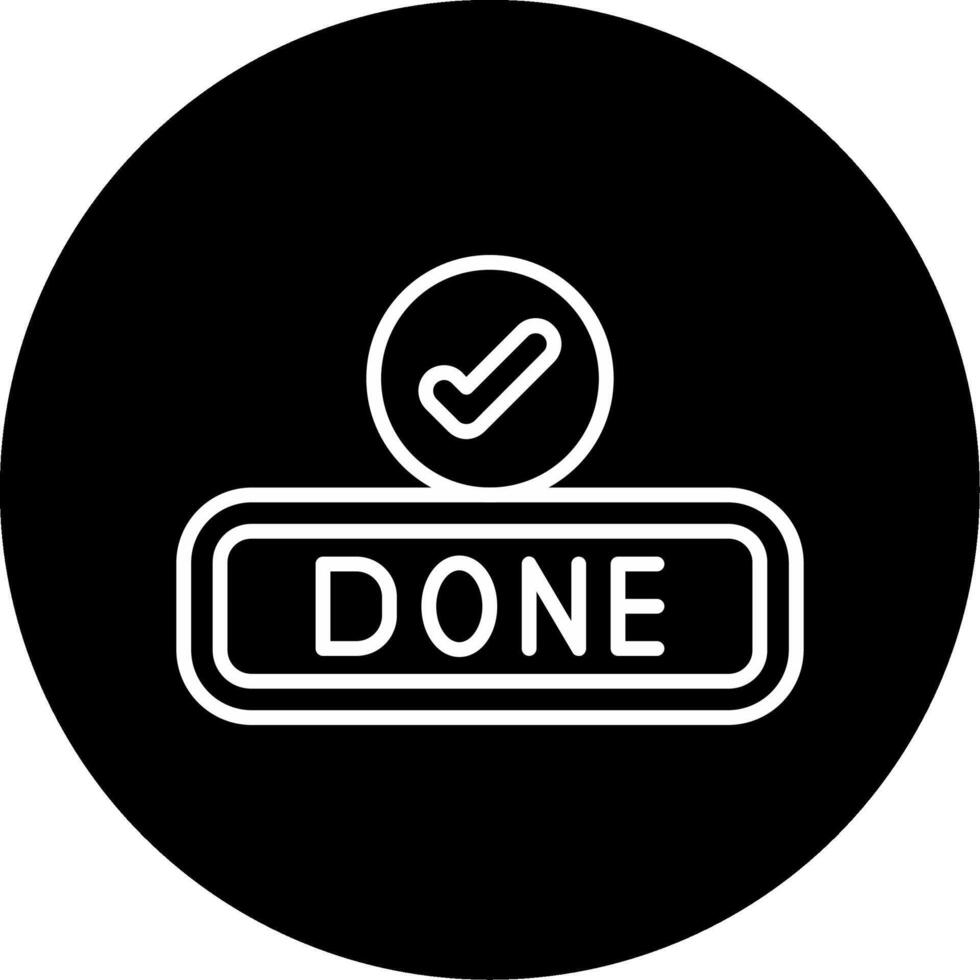 Done Circle Icon vector