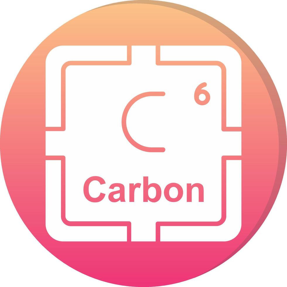 Carbon Circle Icon vector