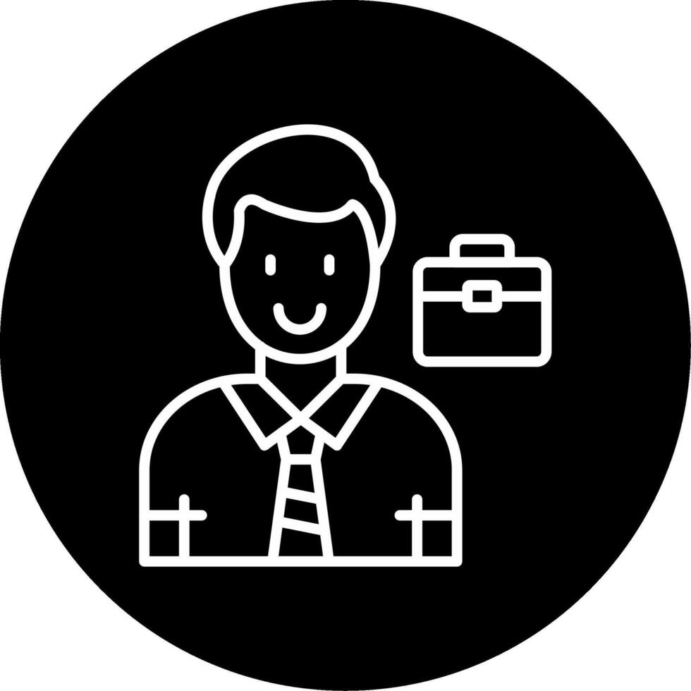 Businessman Circle Icon vector