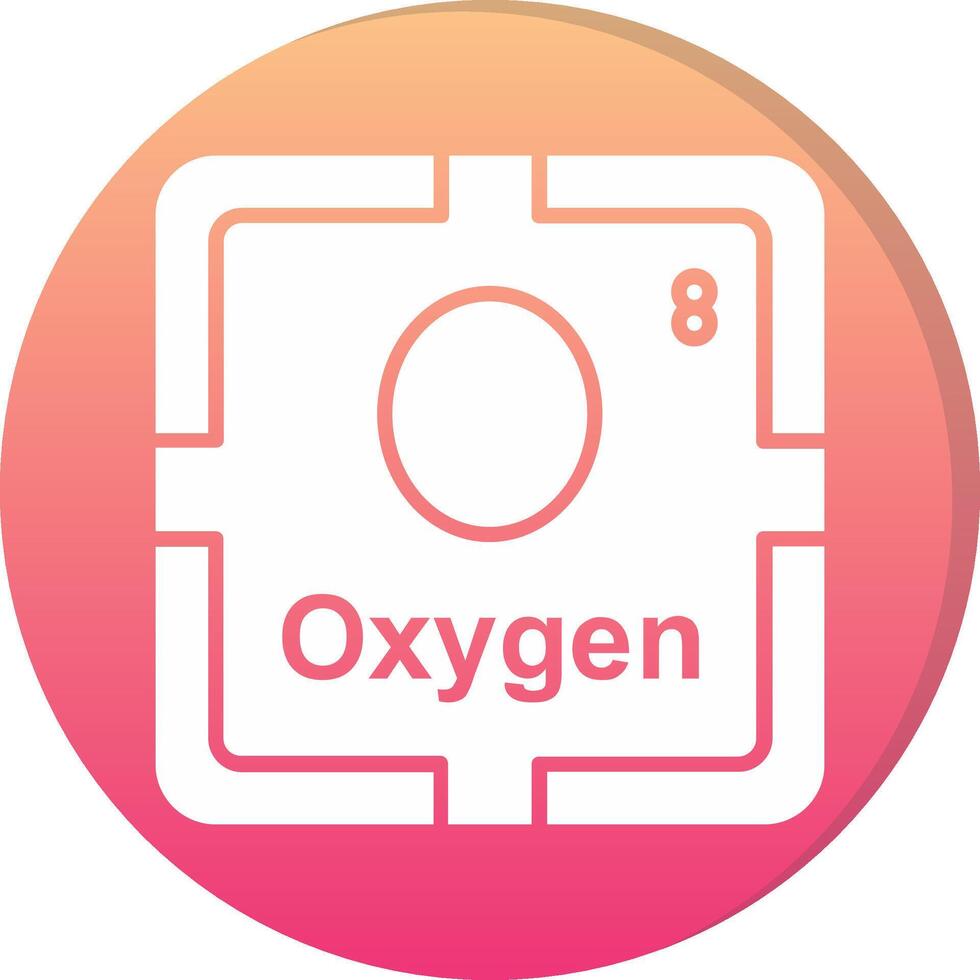 Oxygen Circle Icon vector