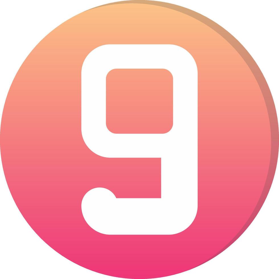 Nine Circle Icon vector