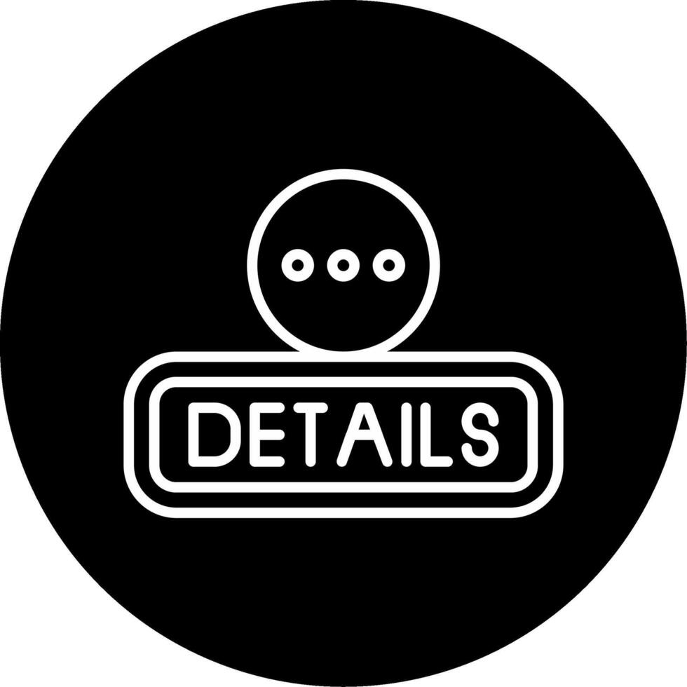 Details Circle Icon vector