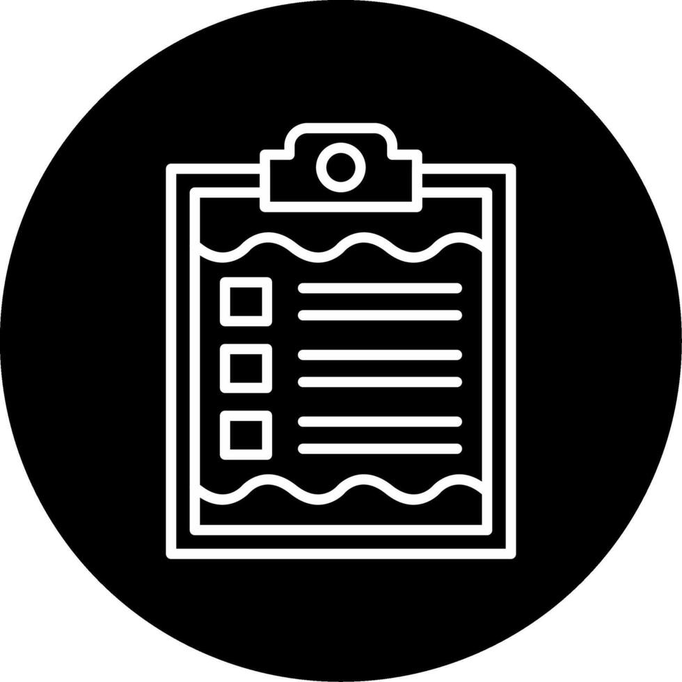 Clipboard Circle Icon vector