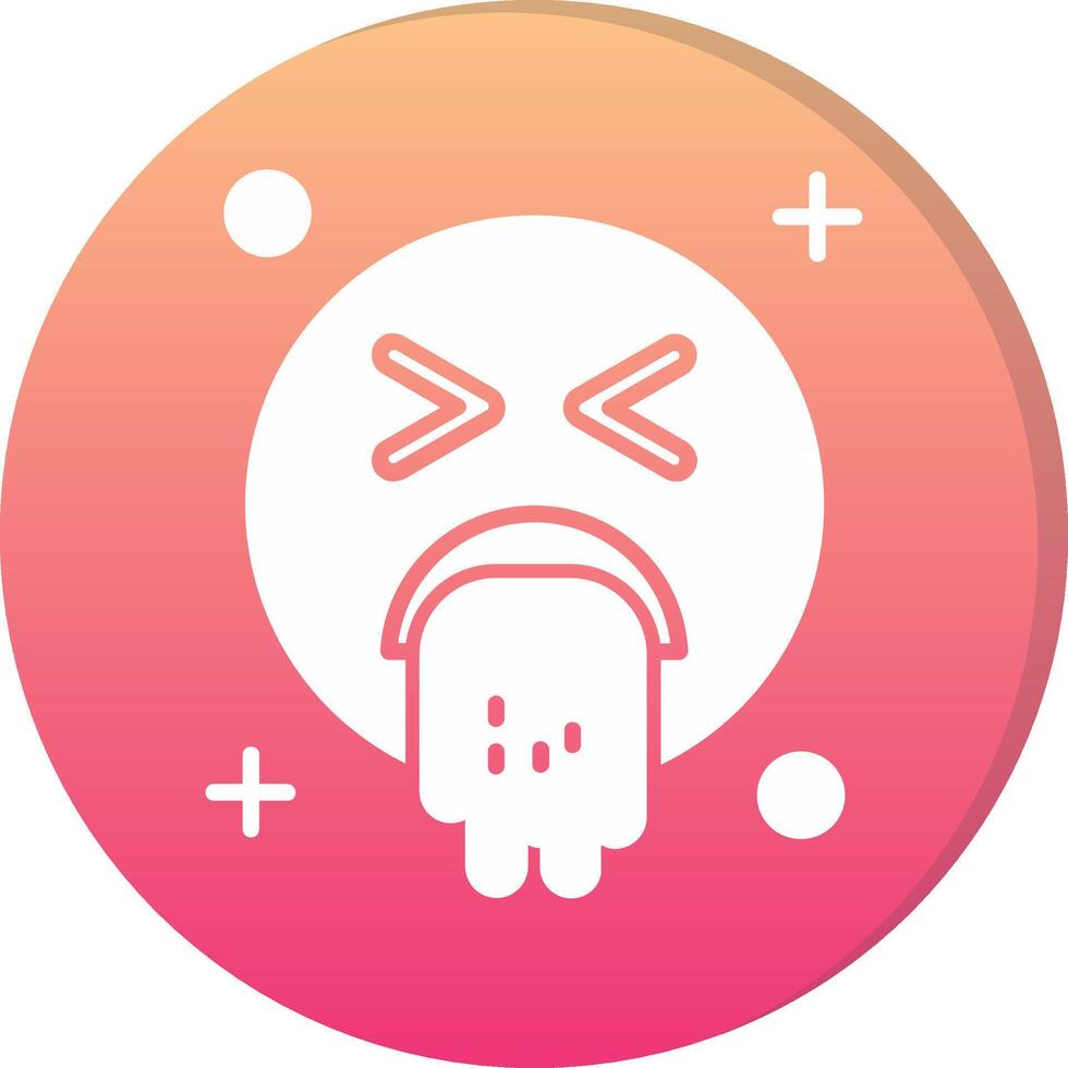 Vomit Circle Icon vector