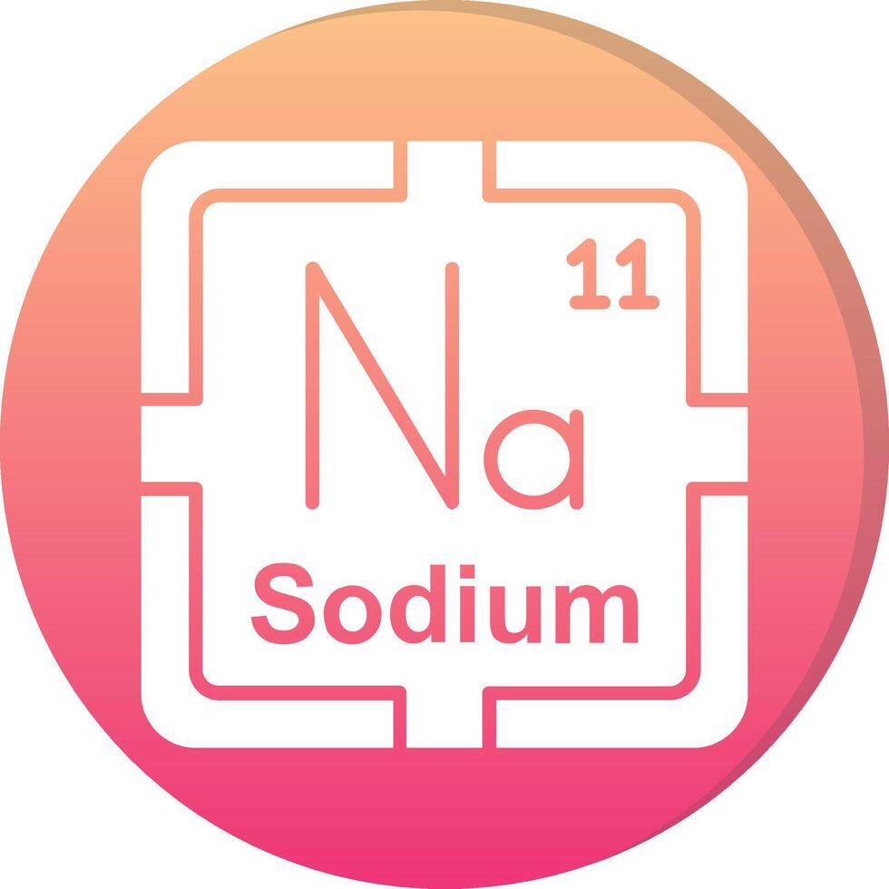Sodium Circle Icon vector