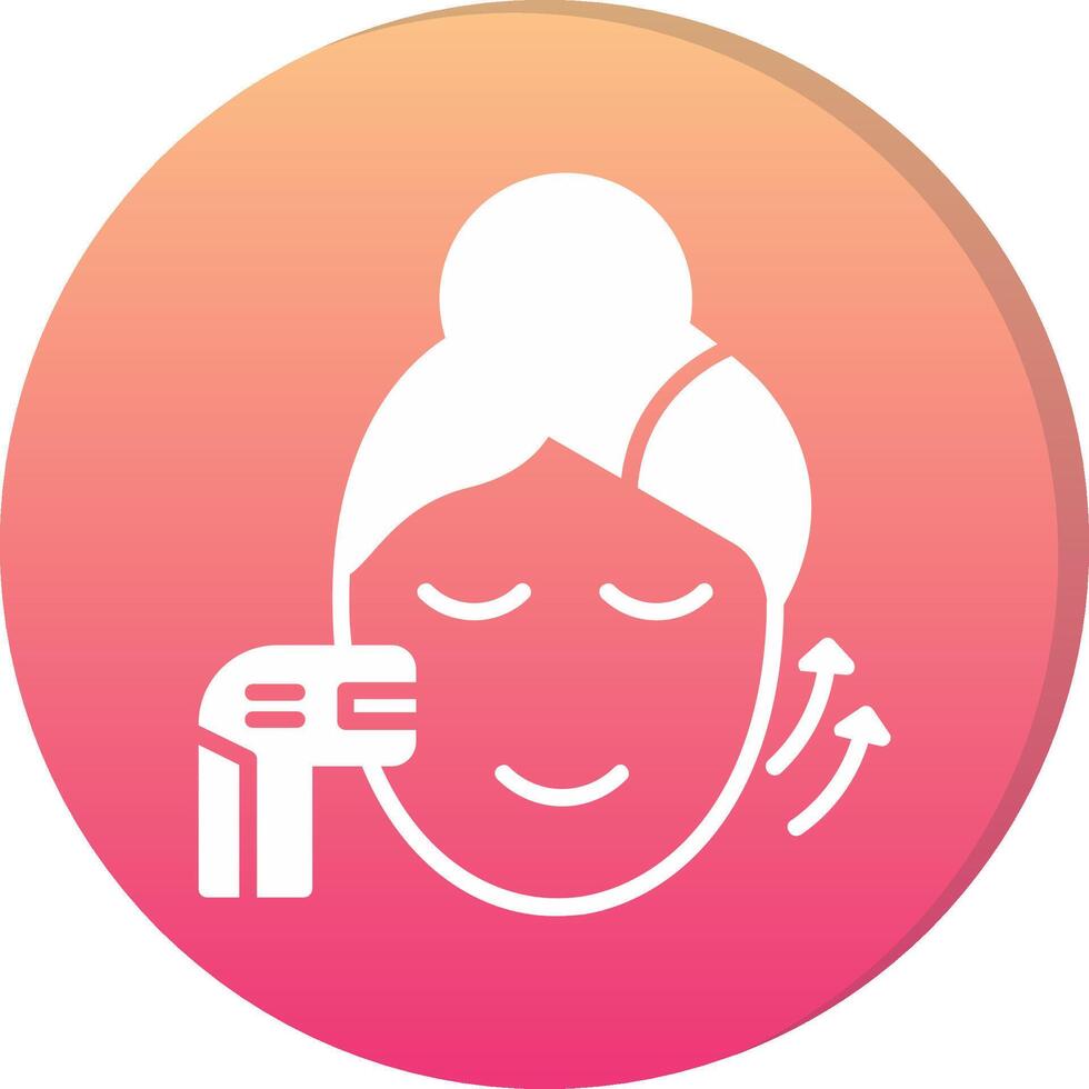 Facial Treatment Circle Icon vector