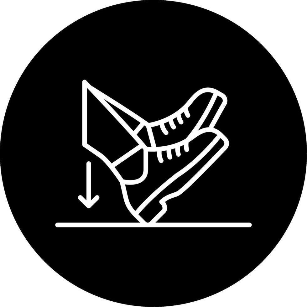 Heel Dig Circle Icon vector