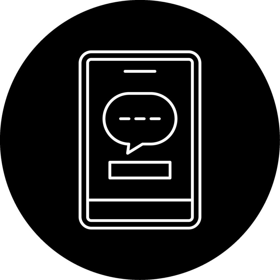 Phone Message Circle Icon vector