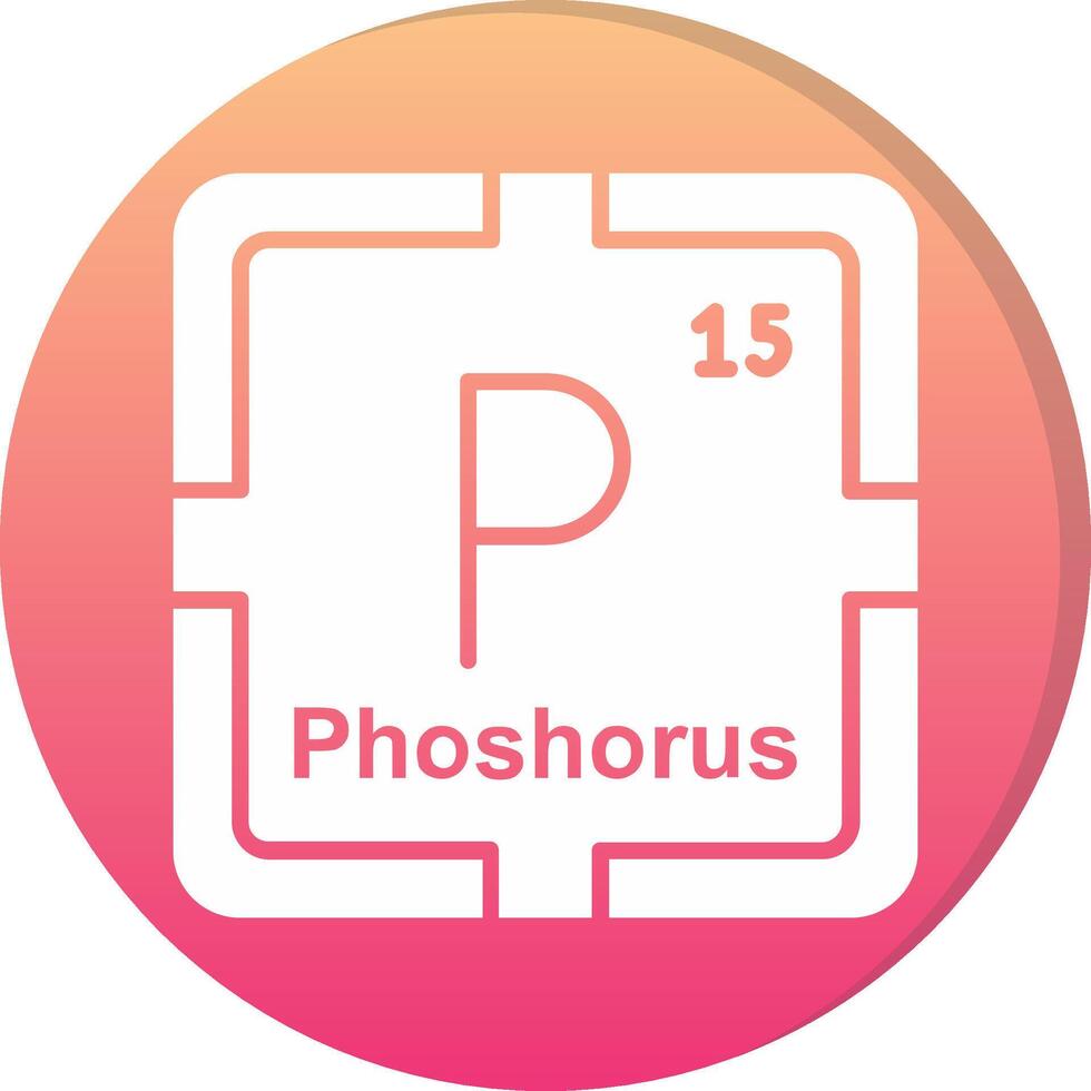 Phosphorus Circle Icon vector