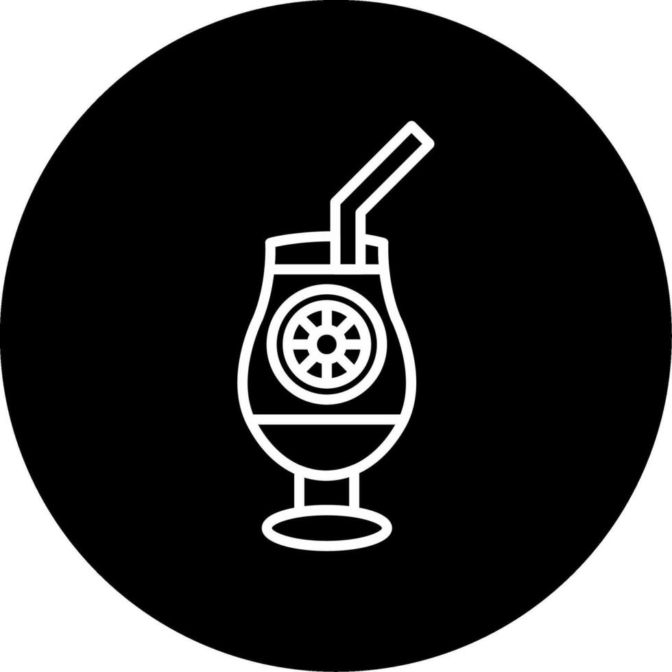 Cocktail Circle Icon vector