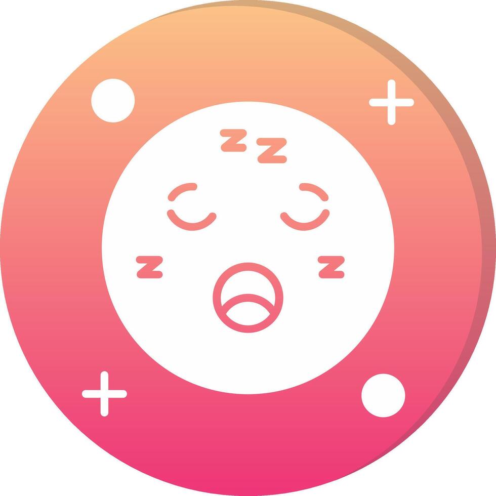 Sleep Circle Icon vector