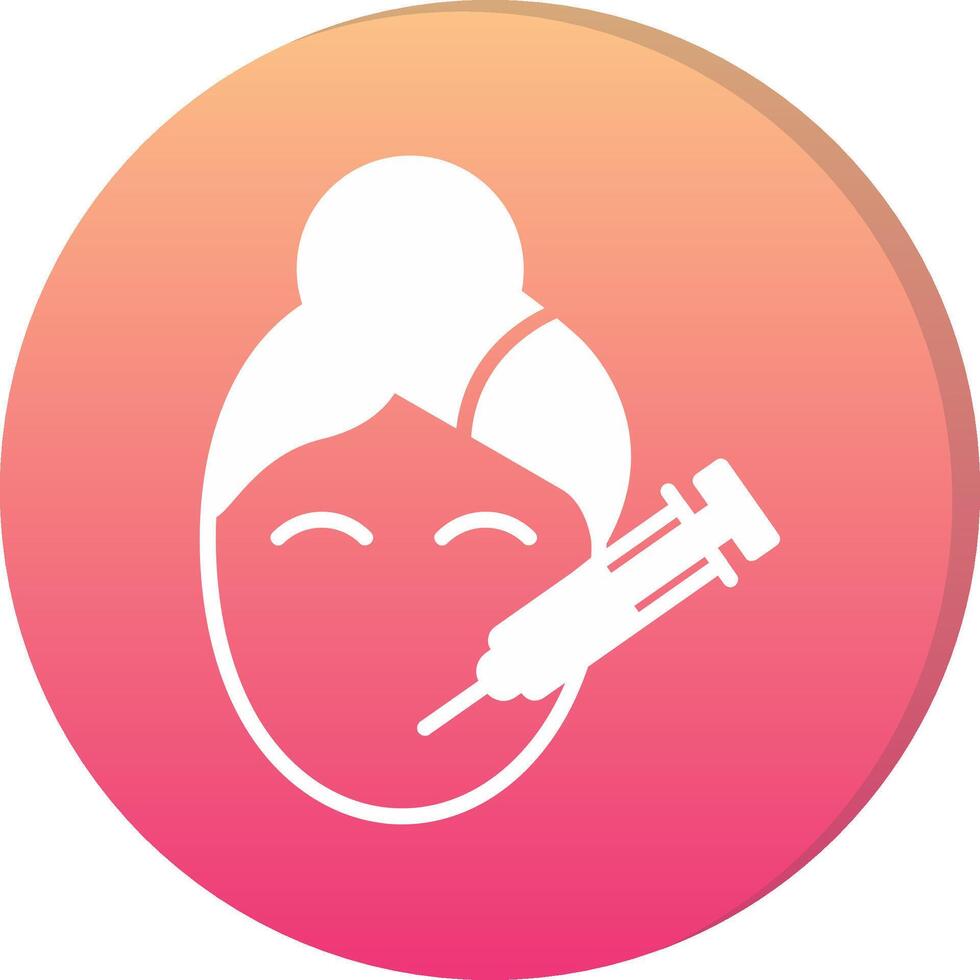 Botox Circle Icon vector