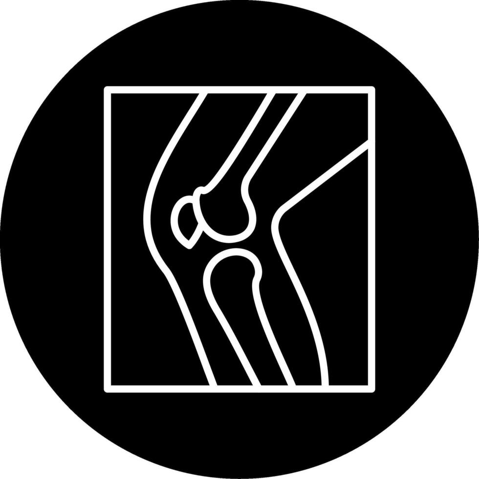 Leg X Ray Circle Icon vector