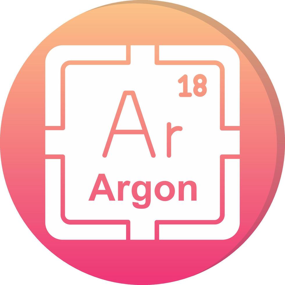 Argon Circle Icon vector