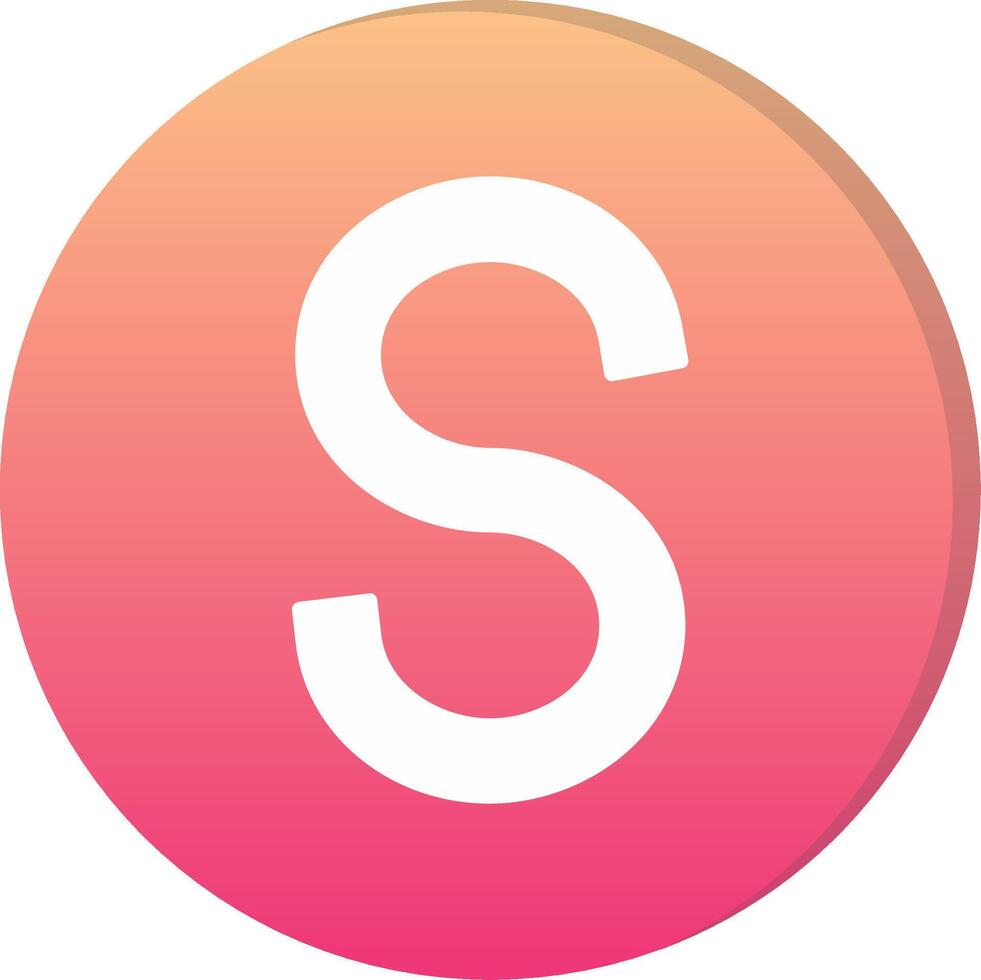 Capital S Icon vector