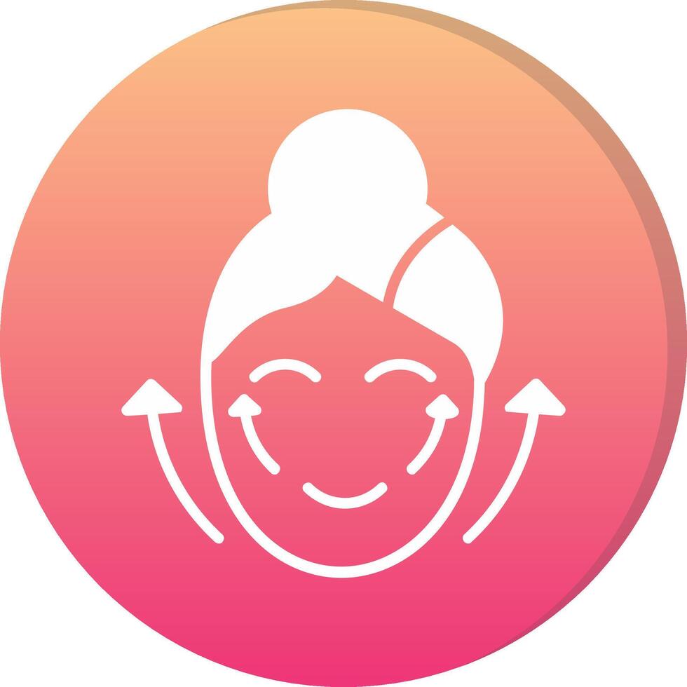 Facial Massage Circle Icon vector