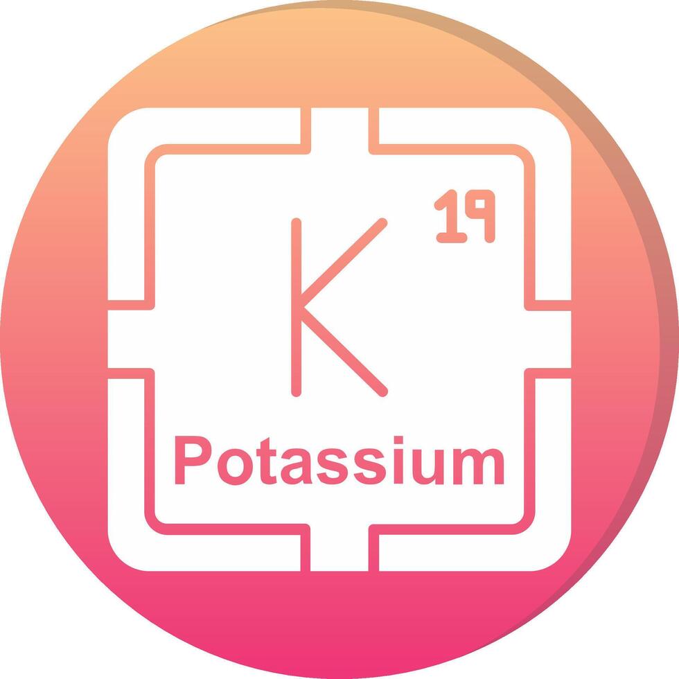 Potassium Circle Icon vector