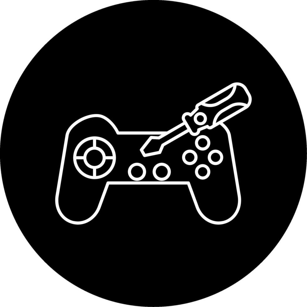 Joystick Repair Circle Icon vector