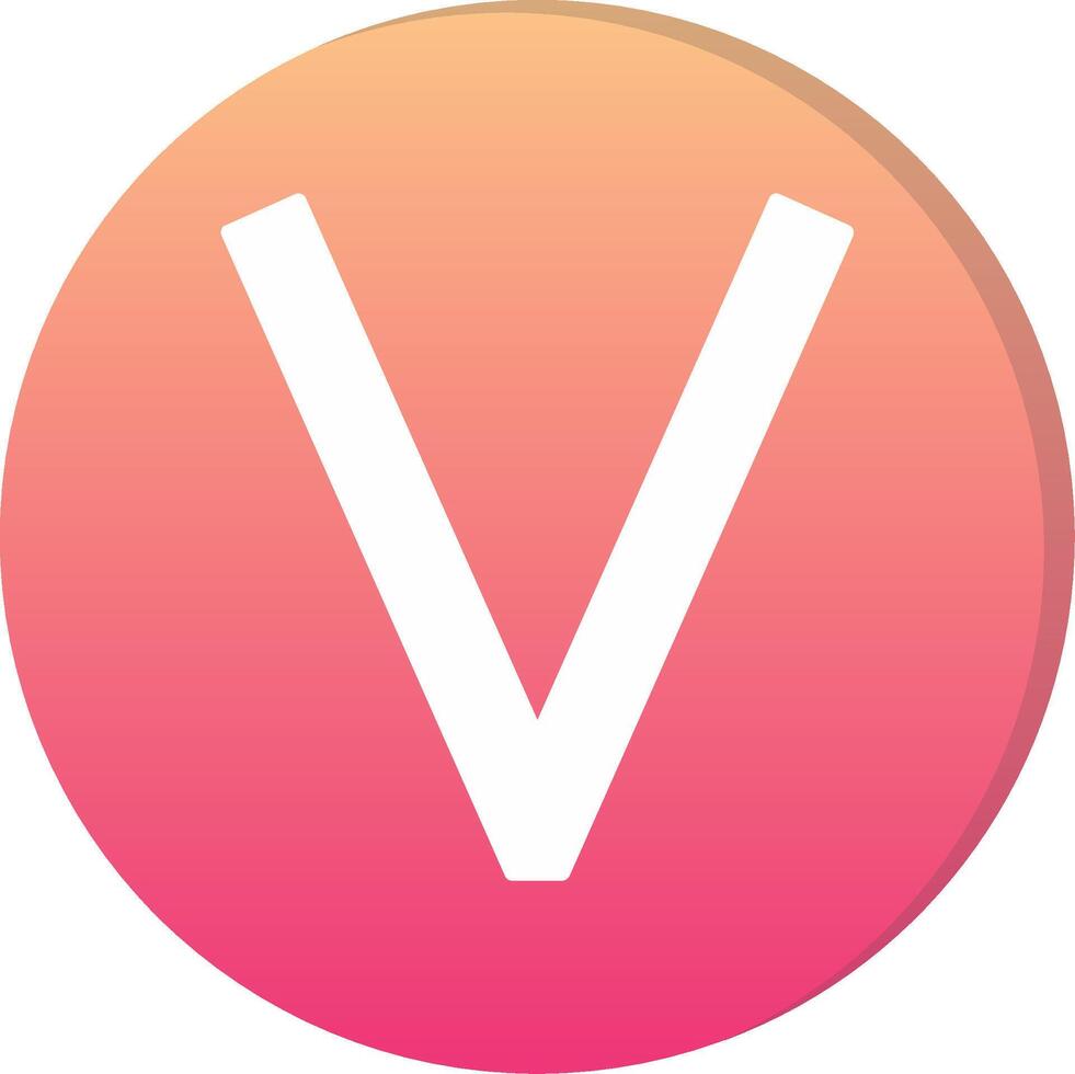 Capital V Icon vector