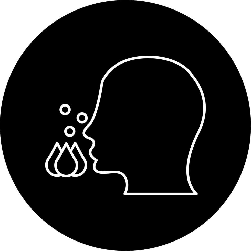 Pollen Allergy Circle Icon vector