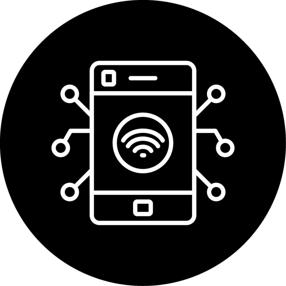 Iot Circle Icon vector