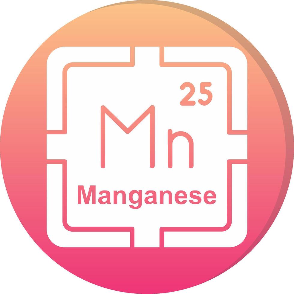 Manganese Circle Icon vector