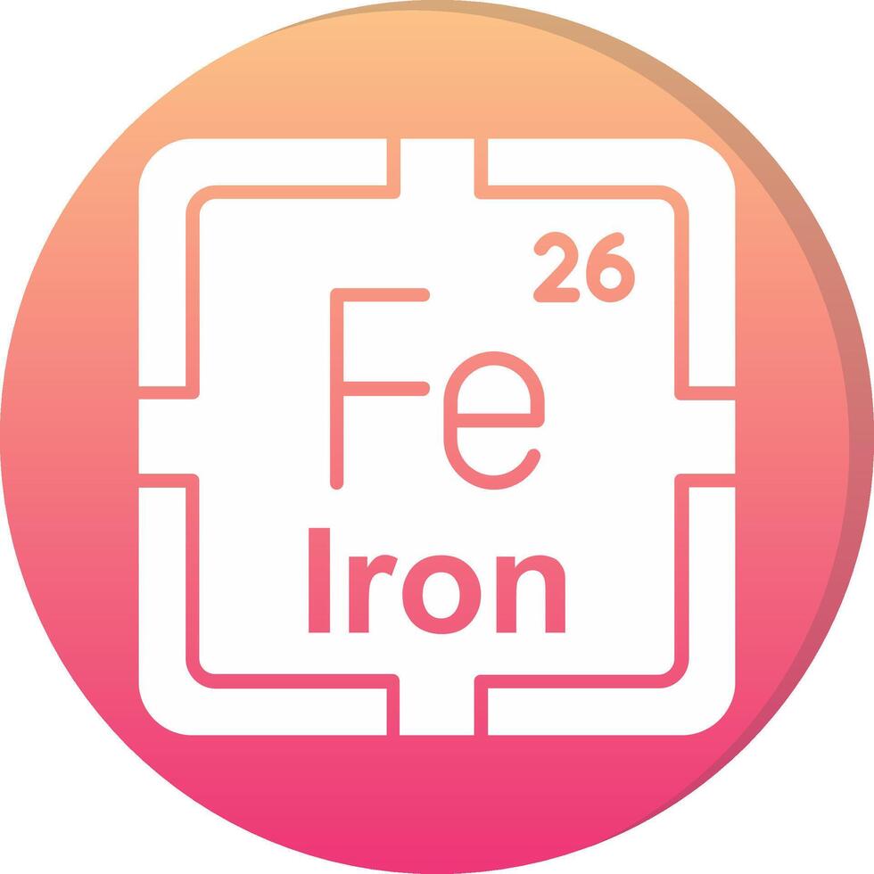 Iron Circle Icon vector