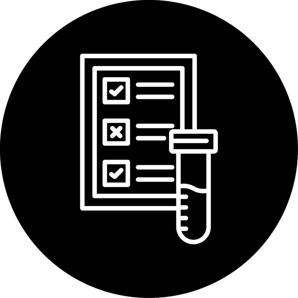 Blood Test Circle Icon vector