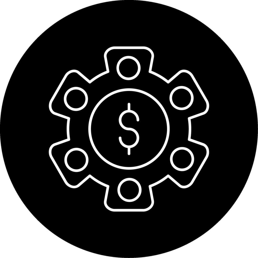 Asset Management Circle Icon vector