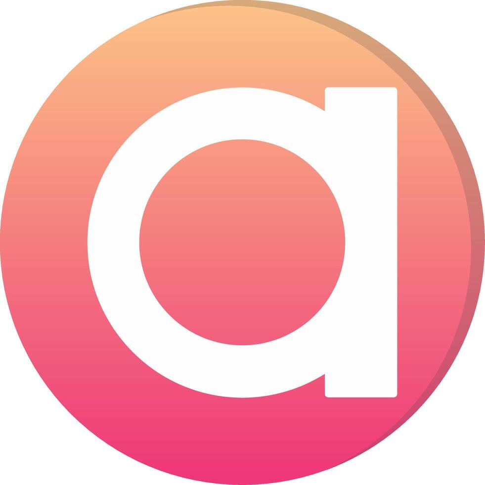 Small a Icon vector