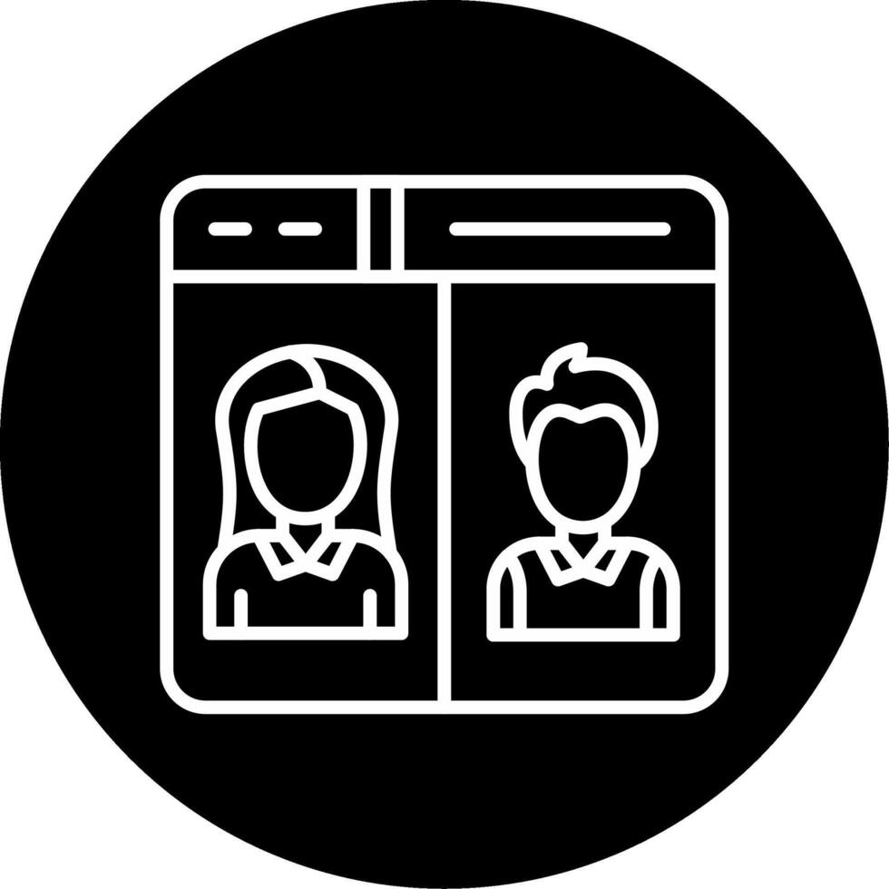 Conference Circle Icon vector