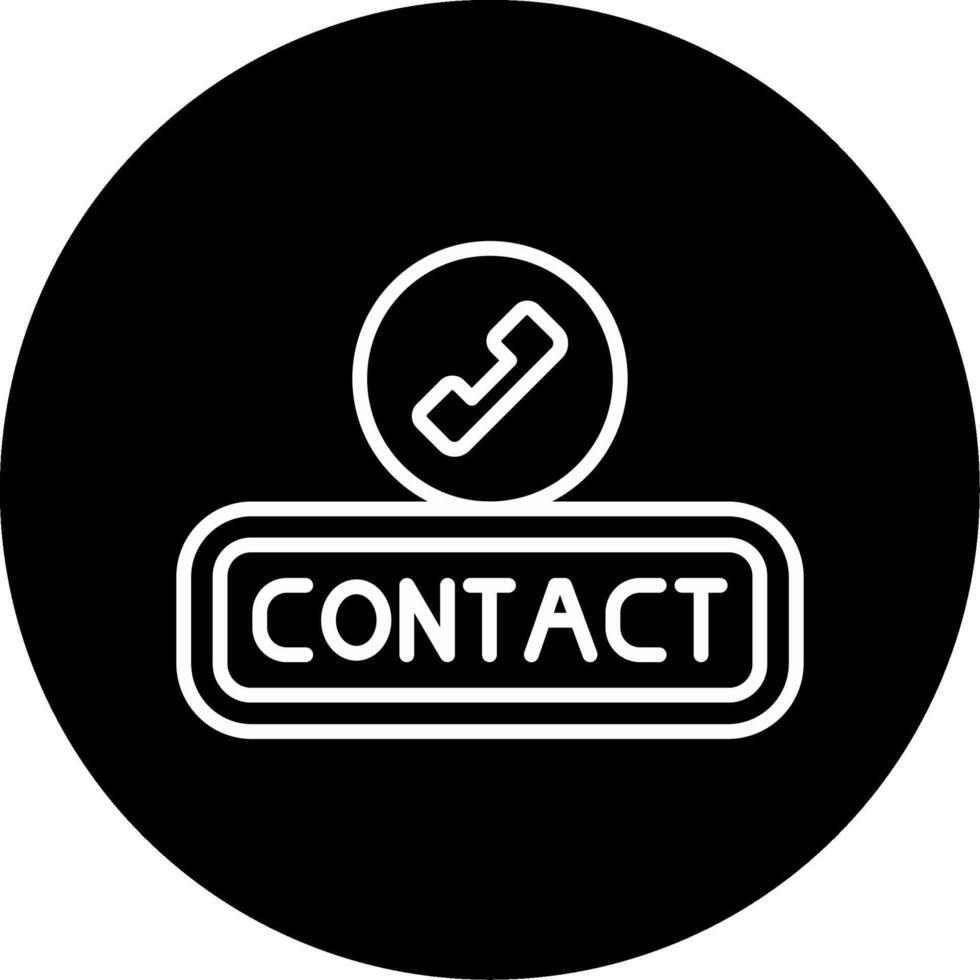 Contact Circle Icon vector