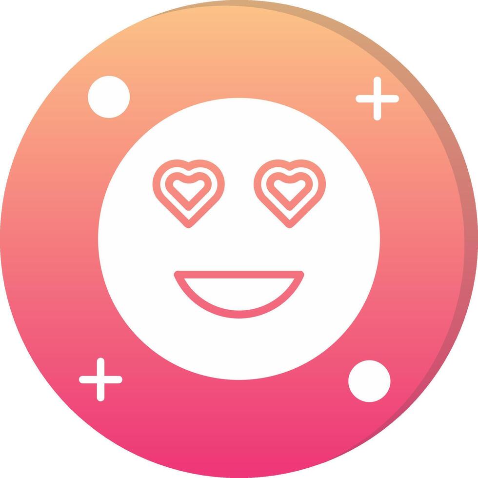 In love Circle Icon vector