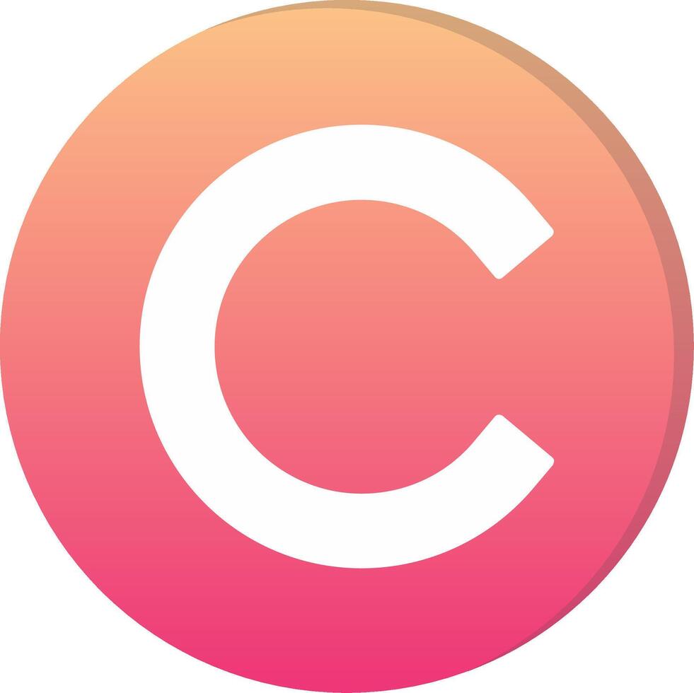 Small c Icon vector