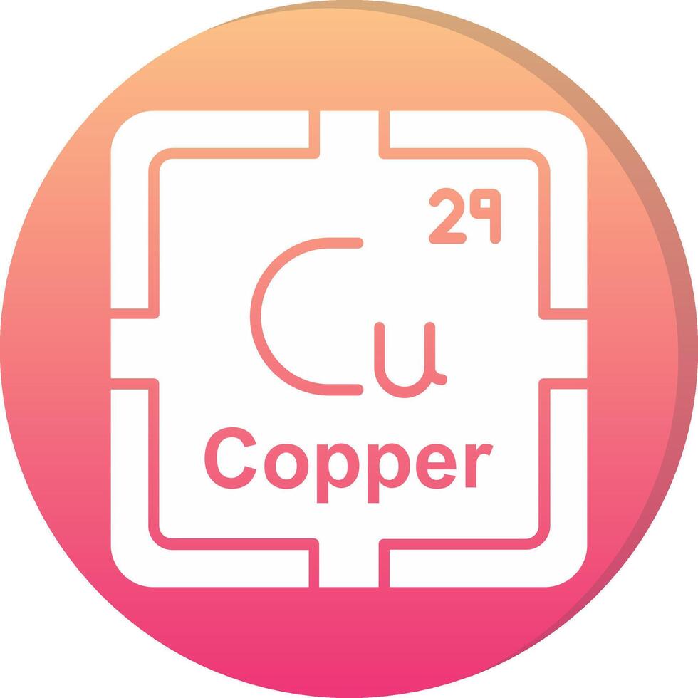 Copper Circle Icon vector